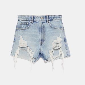 High waisted ripped ZARA shorts